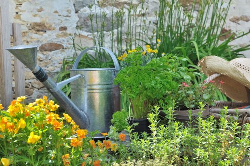 Charity reuse and recycling in a sustainable garden service